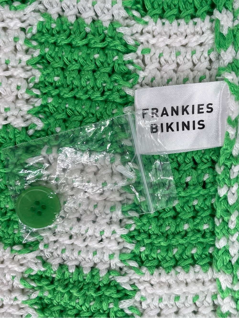Frankies Bikinis Coco Crochet Button Up Shirt with matching shorts. - Picture 7 of 11